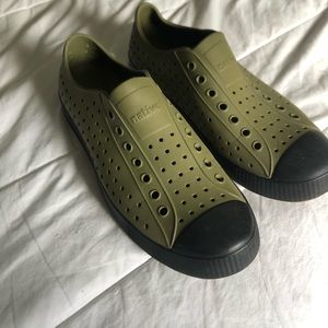 Olive green native shoes